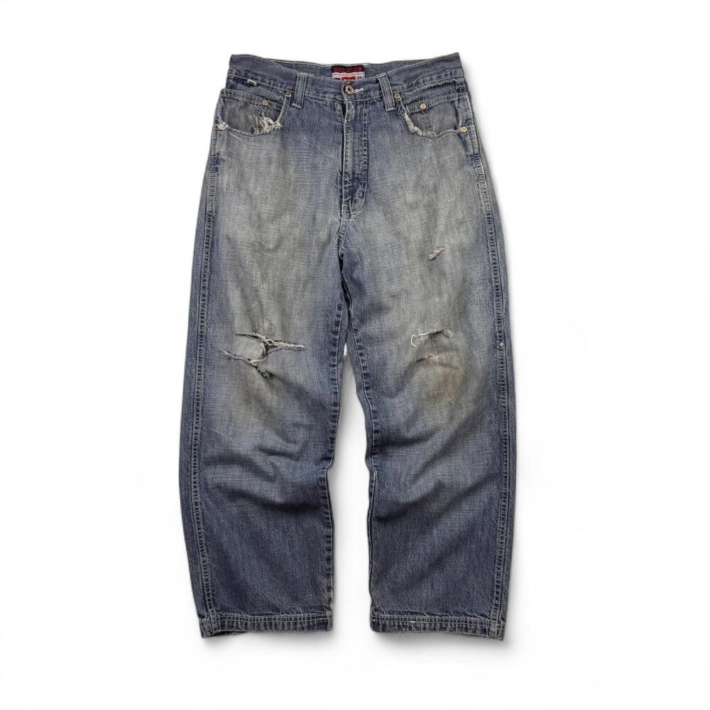 Vintage Evolution Baggy Distressed Denim Jeans Size 34x30